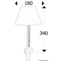 Abat-jour estraibile per illuminazione tavoli pozzetti