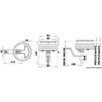 Alzapagliolo a filo con chiusura a camme