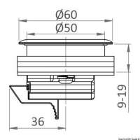 Alzapagliolo Eclipse PUSH LOCK (chiusura a spinta)