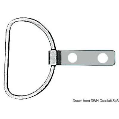 Anello con piastrina in acciaio inox