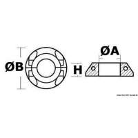 Anello per piede Volvo Sail Drive con elica Max-Prop