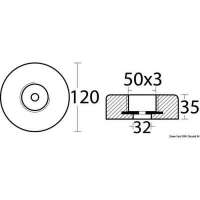 Anodo con fissaggio a scomparsa