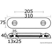 Anodo da imbullonare
