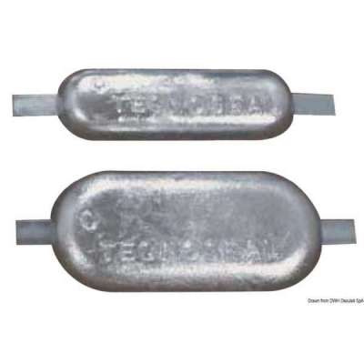 Anodo ovale con inserto