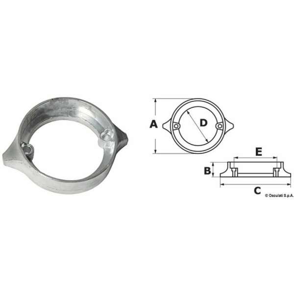 Anodo per VOLVO Penta Duo Prop