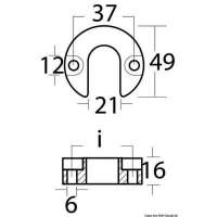 Anodo piede per Mercruiser/Alpha