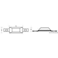 Anodo rettangolare con inserto