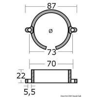 Anodo supporto asse elica