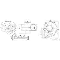 Aspiratore centrifugo per fissaggio con staffa, omologato RINA