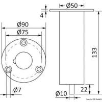 Asta doccia telescopica per esterni Rocky