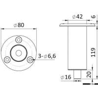 Asta doccia telescopica per esterni Rocky