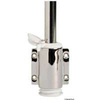 Asta estraibile a parete con occhielli portabandiera