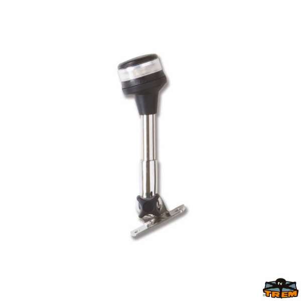 Asta fanale al Led abbattibile Gemini 360 nero