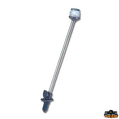 Asta fanale alogena estraibile nero