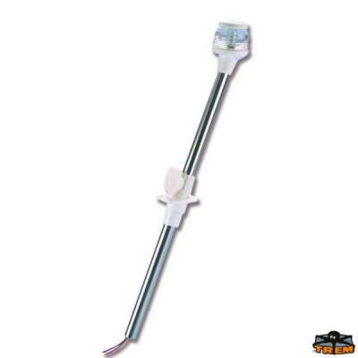 Asta fanale alogena retrattile bianco