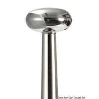 Asta portabandiera in acciaio inox AISI 316 lucidata a specchio. Ogiva terminale.