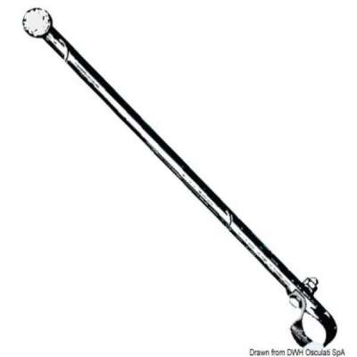 Asta portabandiera per fissaggio su tubi o corrimano