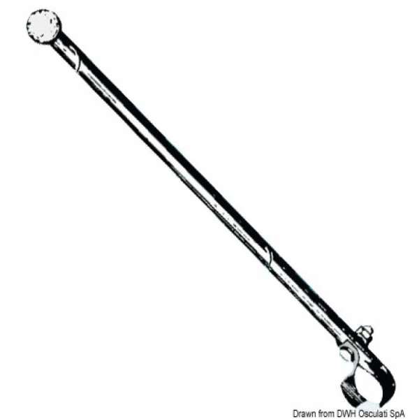 Asta portabandiera per fissaggio su tubi o corrimano