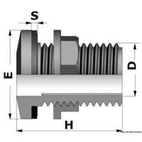Attacco in polipropilene per serbatoi