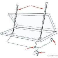 Attuatore elettrico lineare per portelloni Tipo AV per carichi pesanti