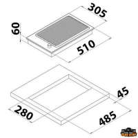Barbecue elettrico vetroceramico in acciaio inox