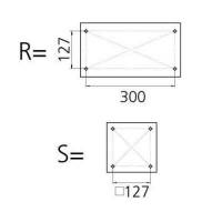 Base sedile regolabile a mano con piastra girevole, altezza 50,5 - 63,5 cm