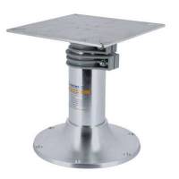 Base tavolo in alluminio anodizzato lucido con altezza regolabile assistita