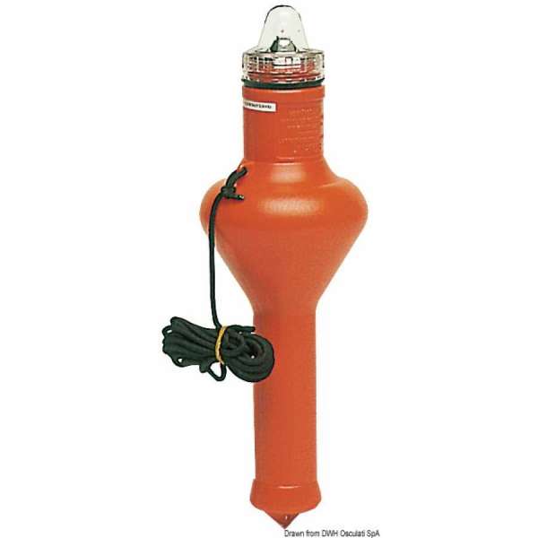 Boetta luminosa galleggiante STAR 1 con accensione automatica a rovesciamento