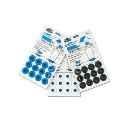 Borchia a montaggio rapido diametro foro 15 mm colore blu