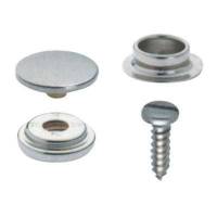 Bottoni in ottone cromato