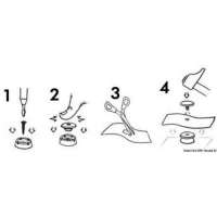 Bottoni in plastica STAYPUT Press Clip