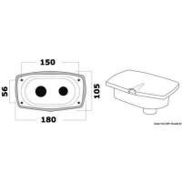 Box doccia New Edge con miscelatore e doccia a pulsante Mizar