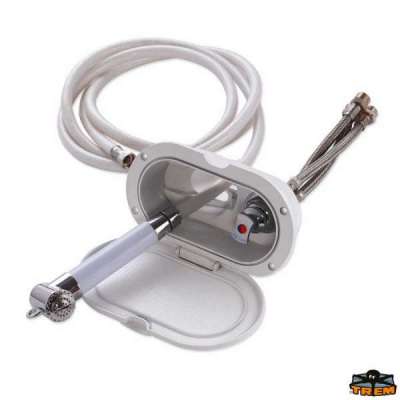 Box doccia ovale con miscelatore e doccia a pulsante 2