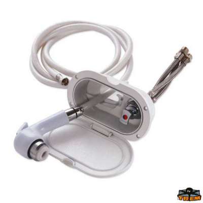 Box doccia ovale con miscelatore e doccia a pulsante 3