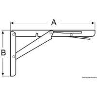 Braccio pieghevole per tavoli