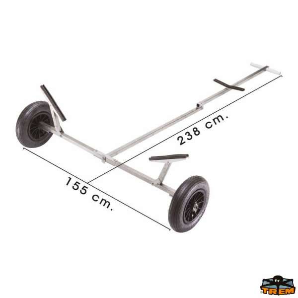 Carrello pieghevole in acciaio inox