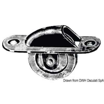 Carrucola per uscita cavi dal pozzetto