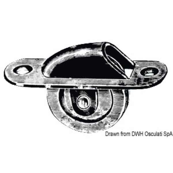 Carrucola per uscita cavi dal pozzetto