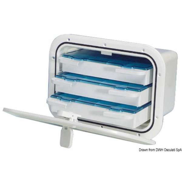 Cassonetto con portello a tenuta stagna