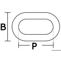 Catena calibrata per verricelli G43 Titan da 10 mm zincata a caldo