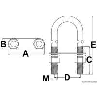 Cavallotto ad U in tondino pizzicato