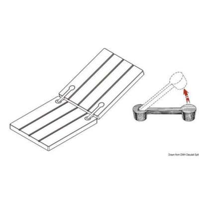 Cerniera a filo per gavoni o portelloni