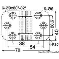 Cerniera a ribalta 2 mm