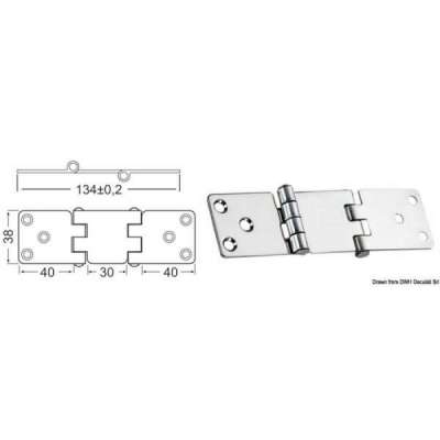 Cerniera a sbalzo 2 mm