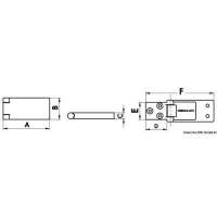 Cerniera da incasso per portelli