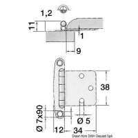 Cerniere in acciaio inox per portelli