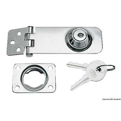 Chiusura a cerniera per cassapanche e boccaporti