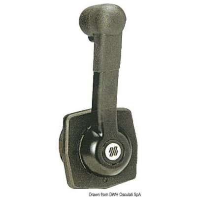 Comando monoleva ad incasso per montaggio a parete