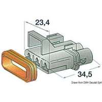 Connettori stagni in plastica