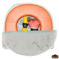 Contenitore bianco per salvagente ferro di cavallo